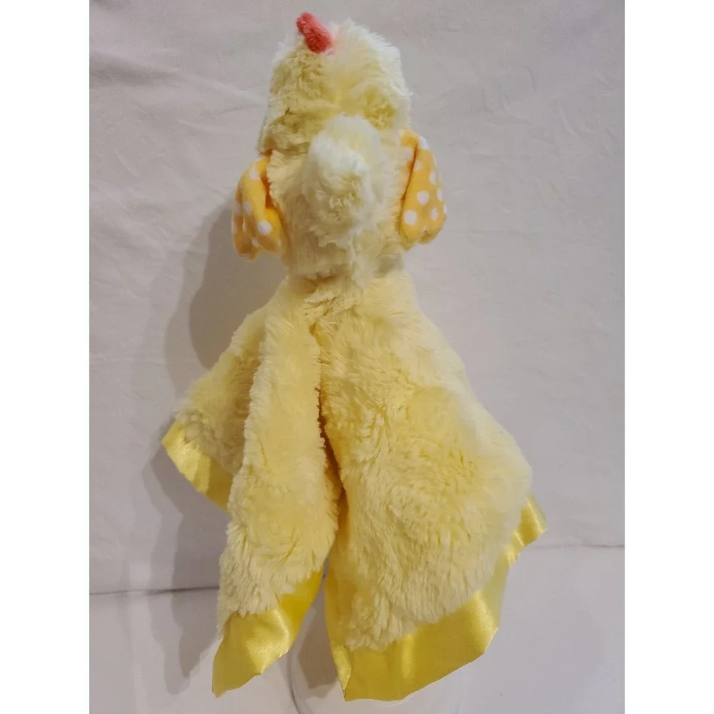 Cloud Island Baby Chick  Lovey Chicken Satin‎ Trim Embroidered Eyes Yellow 13